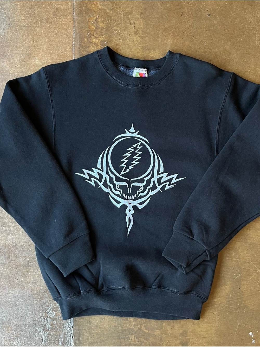 Grateful Dead Graphics Vintage Y2K 2000 Black Unisex Fleece Sweatshirt Deadstock